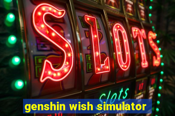 genshin wish simulator